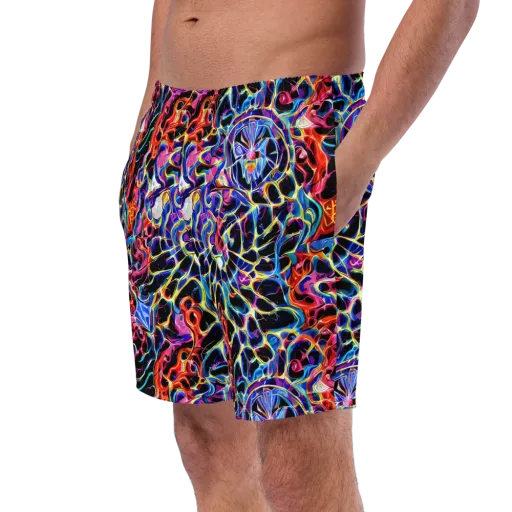 Abyssal Neon on a Swim Trunks