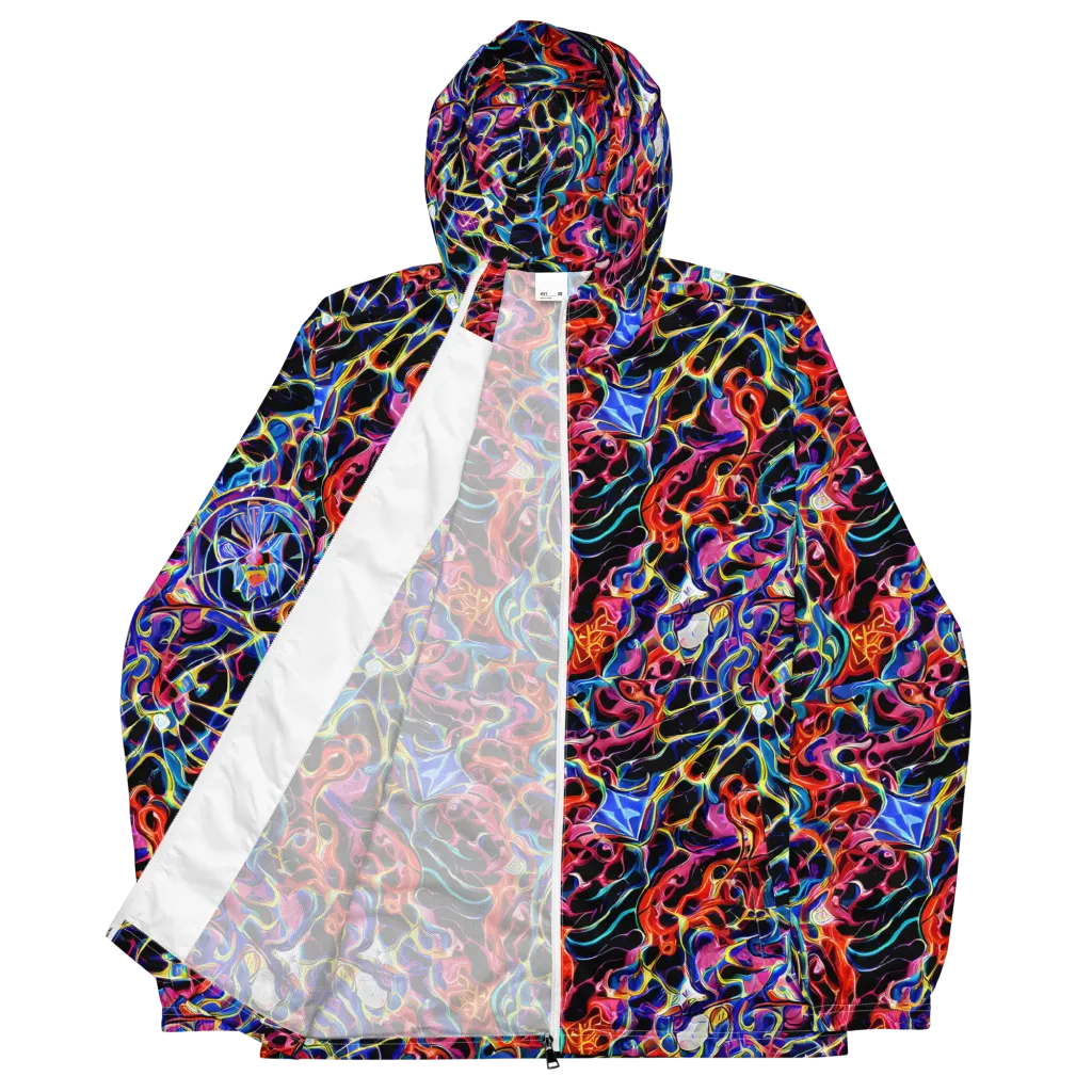 Abyssal Neon on Men's Windbreaker — Front
