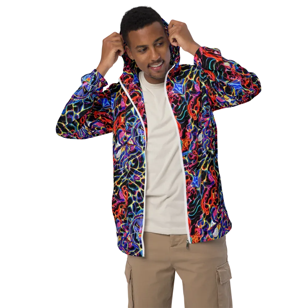 Abyssal Neon on Men's Windbreaker — Front