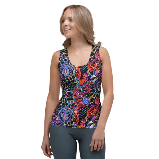 Abyssal Neon on a Women's Tank Top