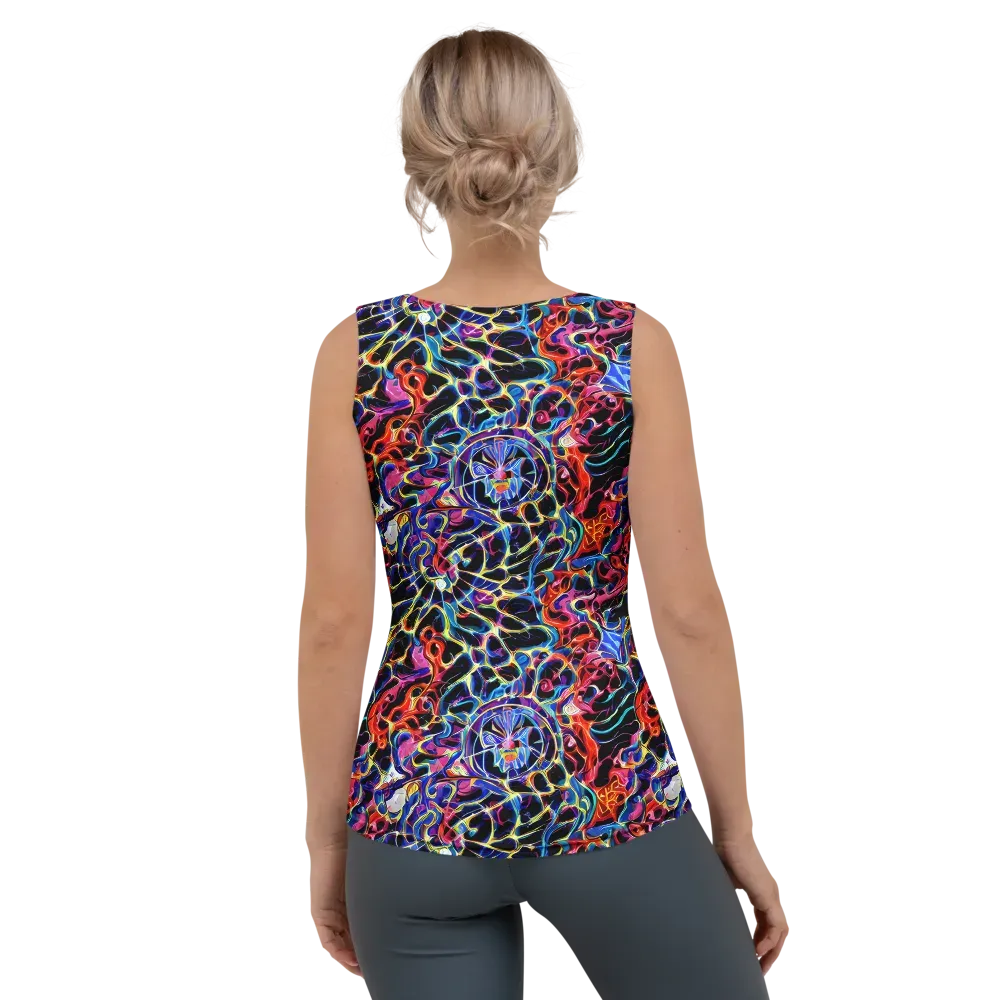 Abyssal Neon on Women's Tank Top — Back
