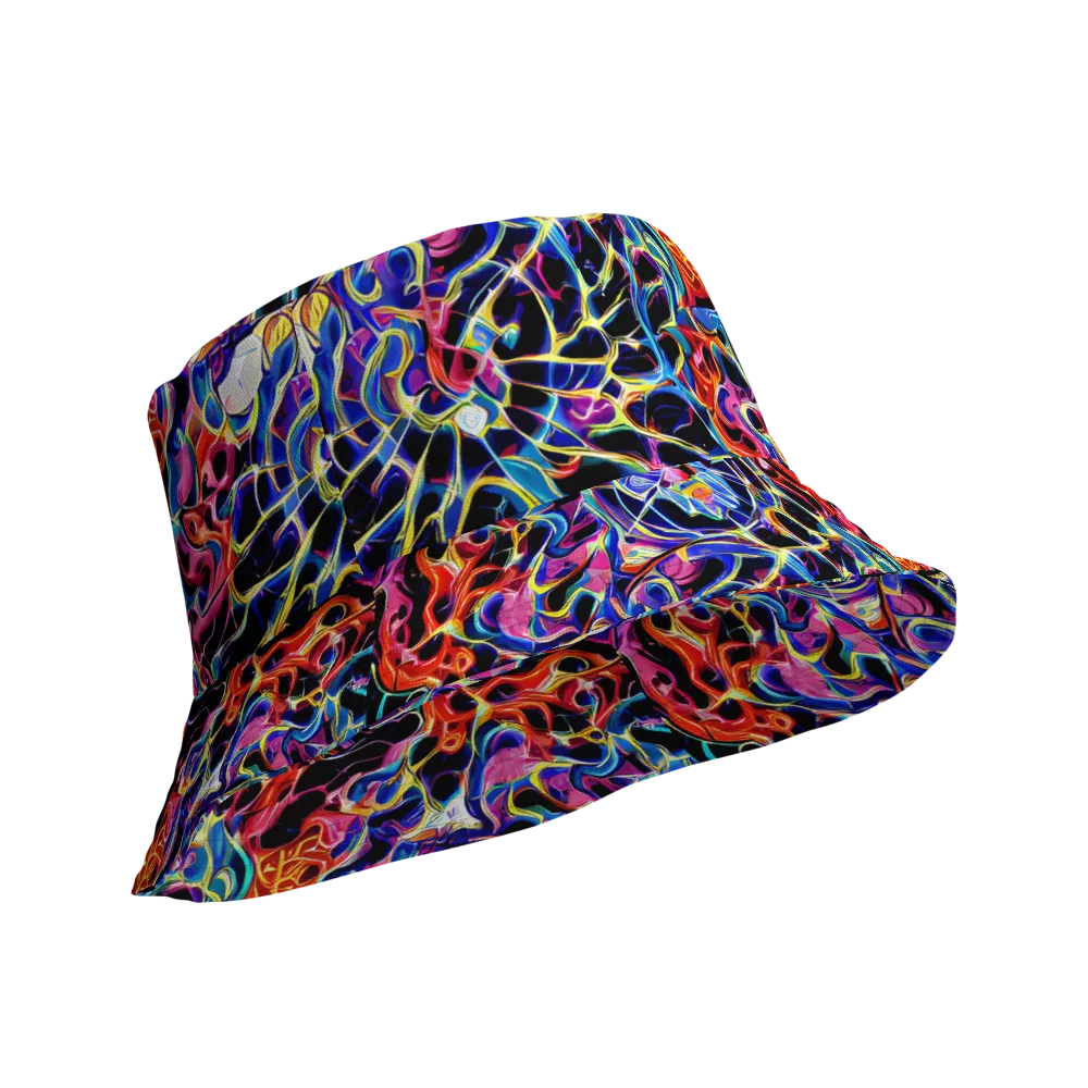 Abyssal Neon on Reversible Bucket Hat — Product details Outside