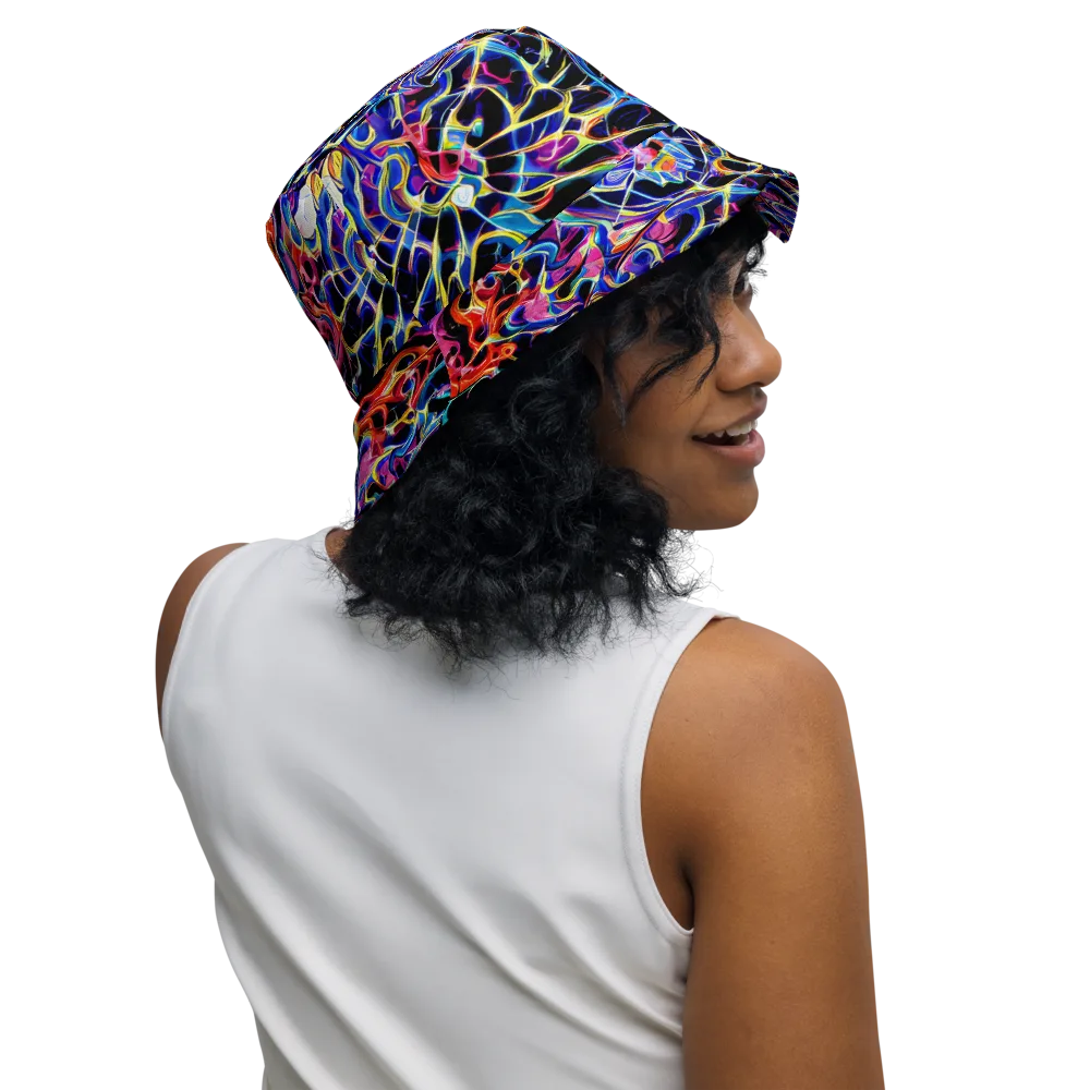 Abyssal Neon on Reversible Bucket Hat — Right Outside