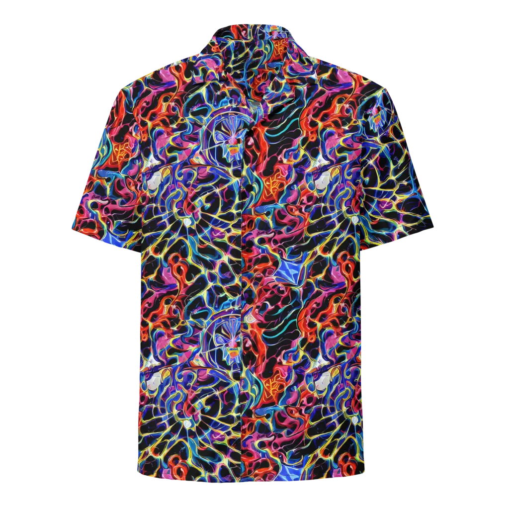 Abyssal Neon on Button Shirt — Front