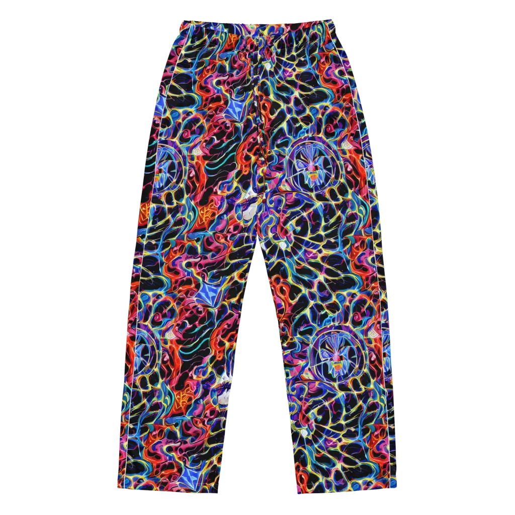 Abyssal Neon on Women's Pajama Pants — Front