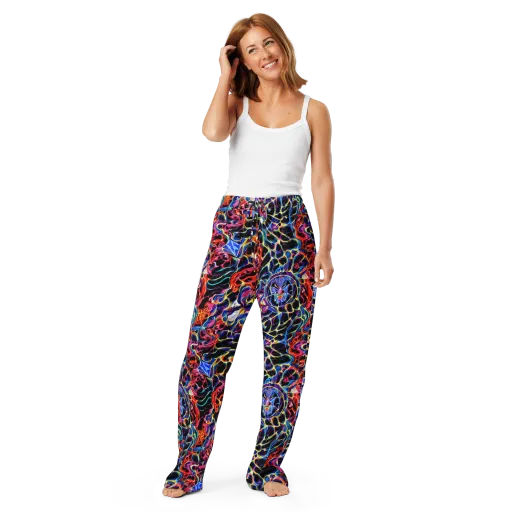 Abyssal Neon on a Women's Pajama Pants