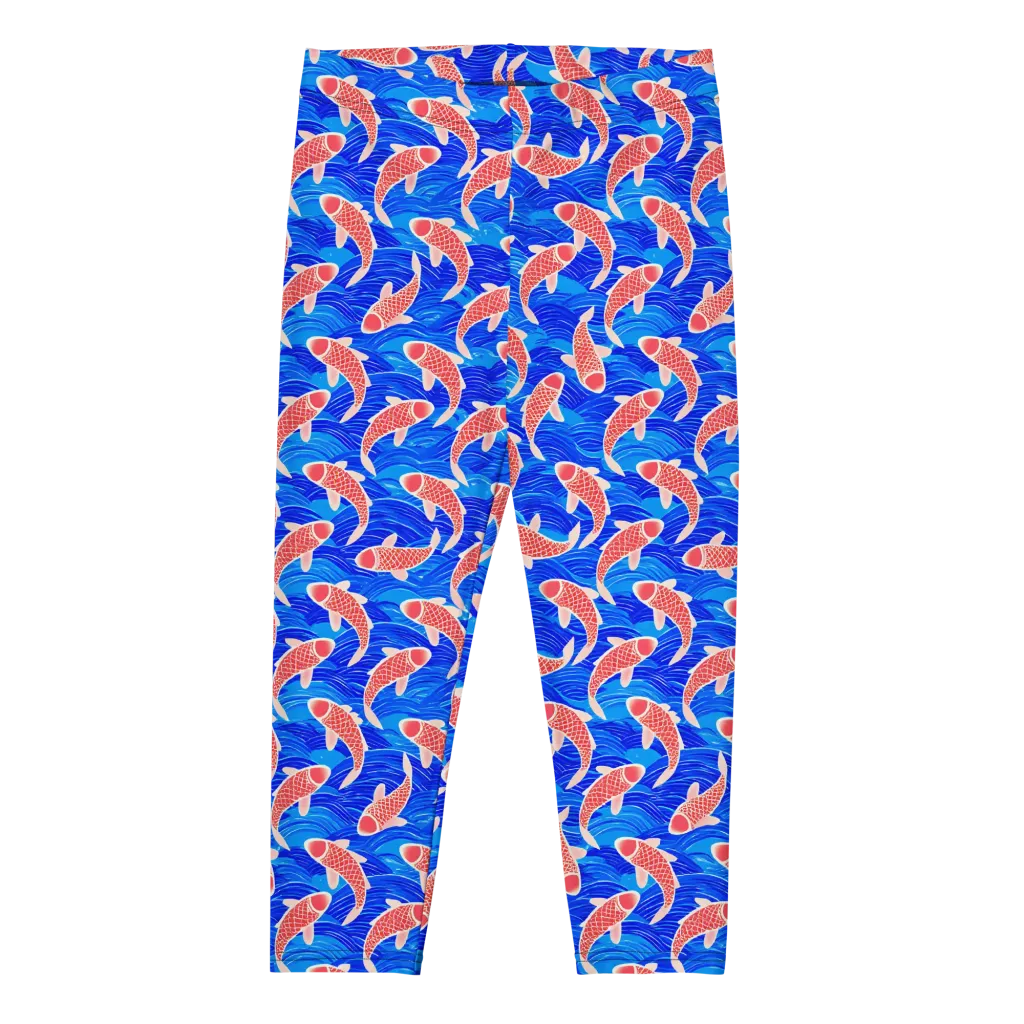 Cobalt Current on Capri Leggings — Front