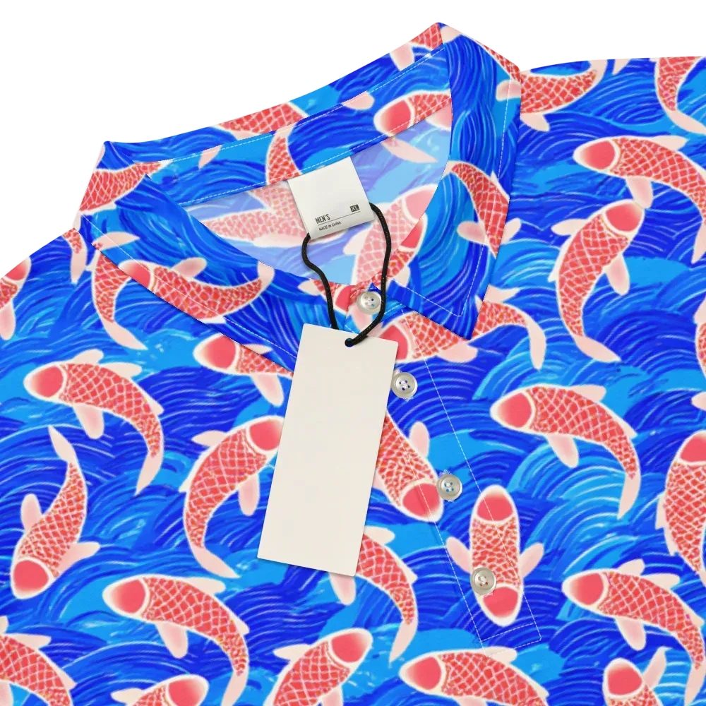 Cobalt Current on Men's Slim Fit Polo Shirt — Product details