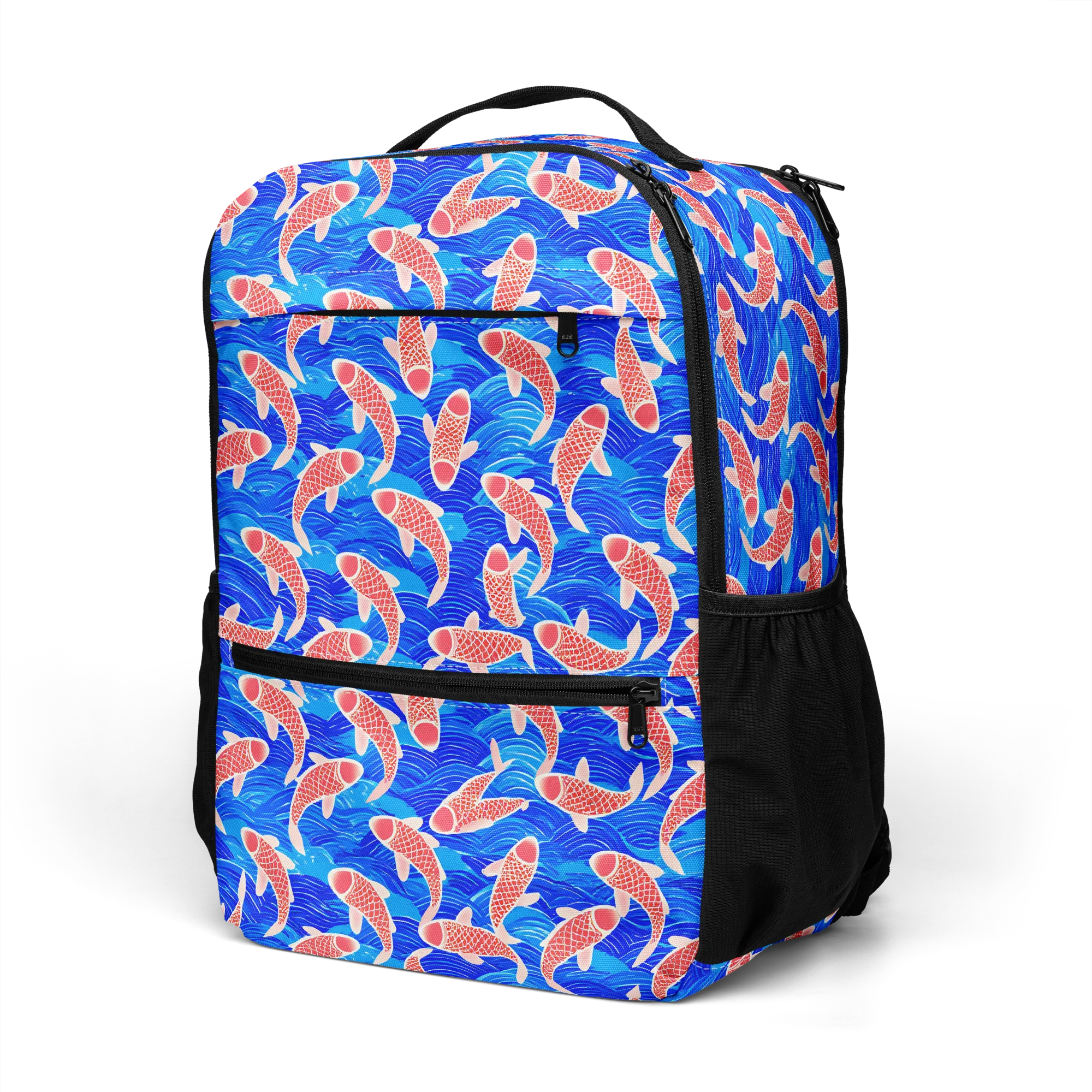 Cobalt Current on Utility Backpack — Left Front