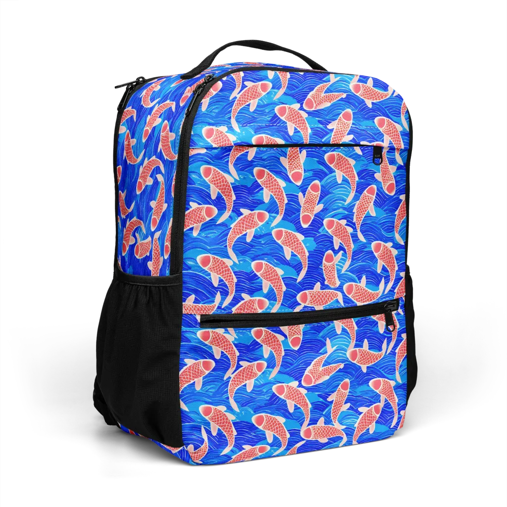 Cobalt Current on Utility Backpack — Right Front
