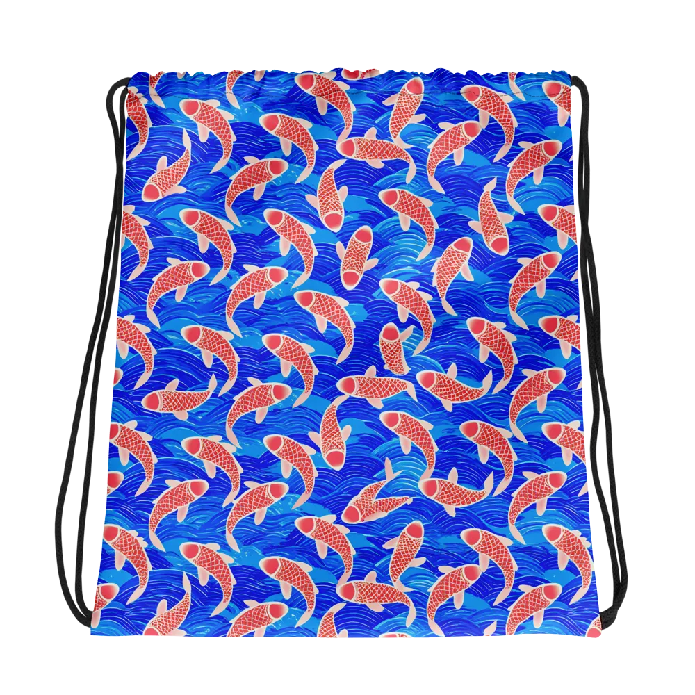 Cobalt Current on Drawstring Bag — Photo