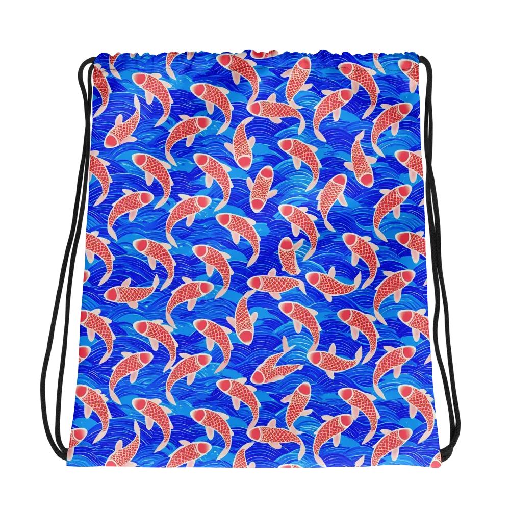 Cobalt Current on Drawstring Bag — Photo