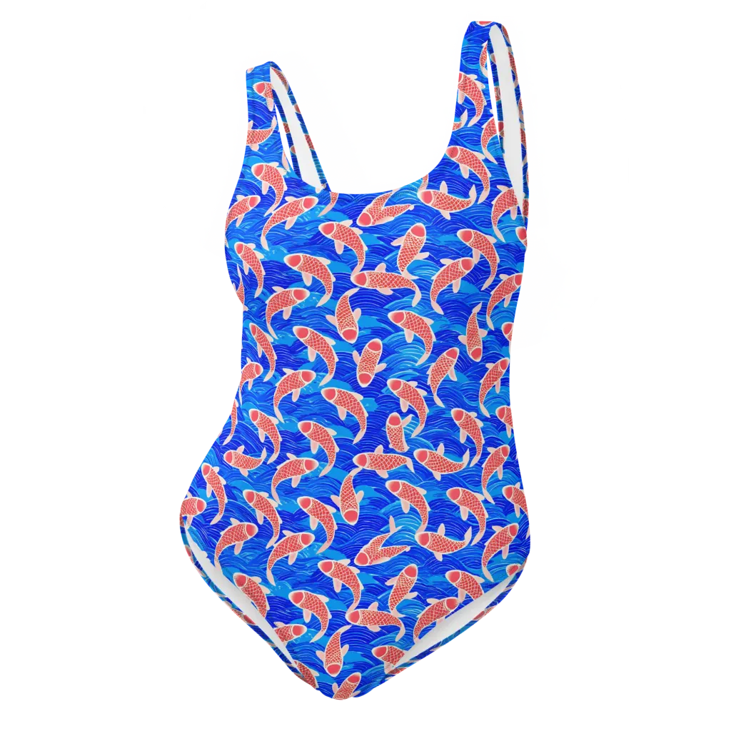 Cobalt Current on One-Piece Swimsuit — Front