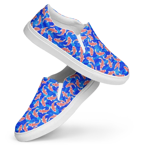 Cobalt Current on a Women's Slip-On Canvas Shoes