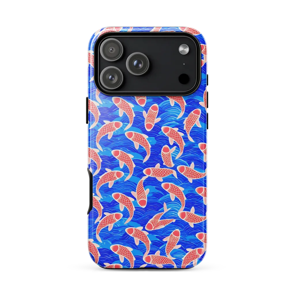 Cobalt Current Tough Case for iPhone® on model