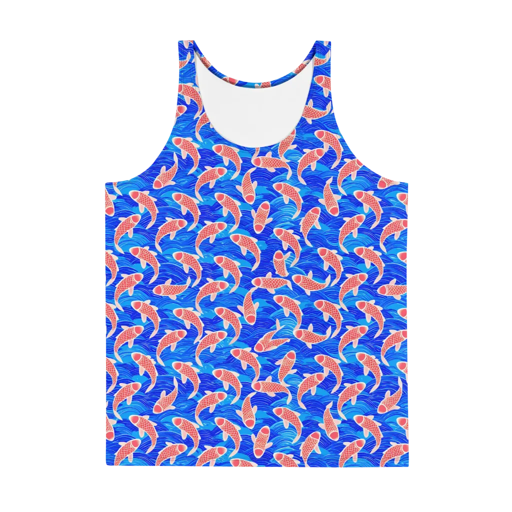 Cobalt Current on Men's Tank Top — Front