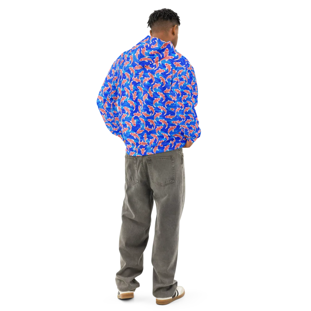 Cobalt Current on Cotton Hoodie — Back