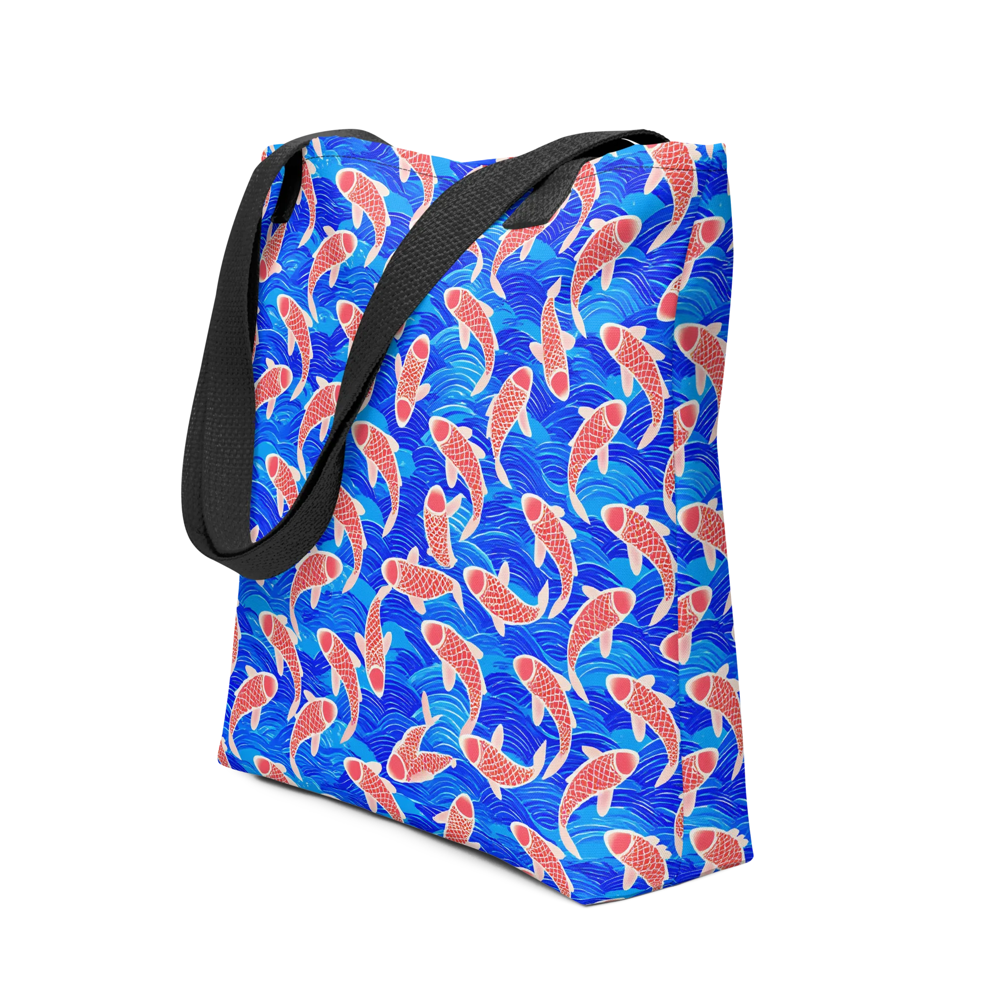 Cobalt Current on Tote Bag — Front