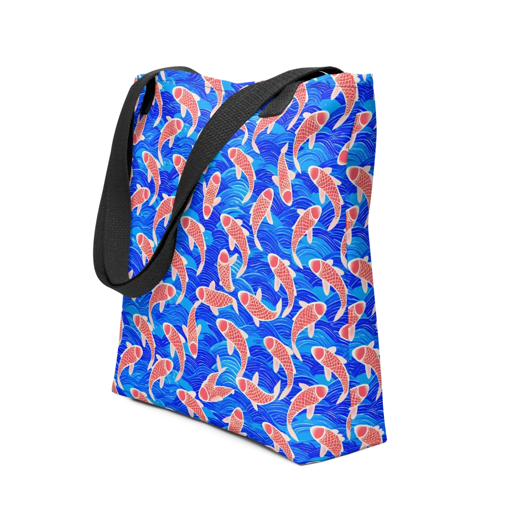 Cobalt Current on Tote Bag — Front