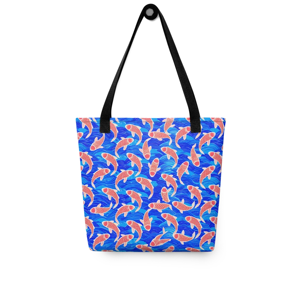 Cobalt Current on Tote Bag — Front