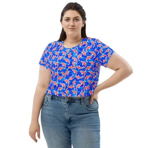 Cobalt Current on a Crop Tee