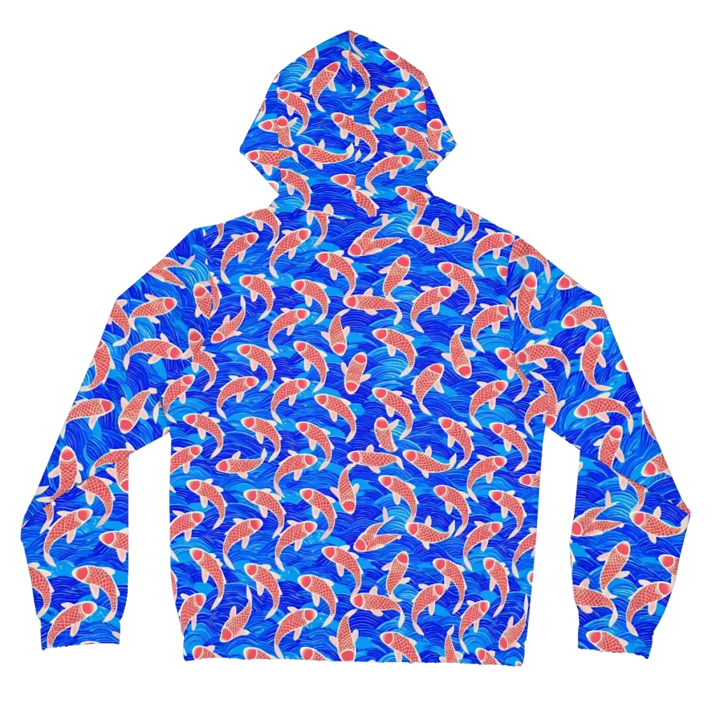 Cobalt Current on Women's Full-Zip Hoodie — Back
