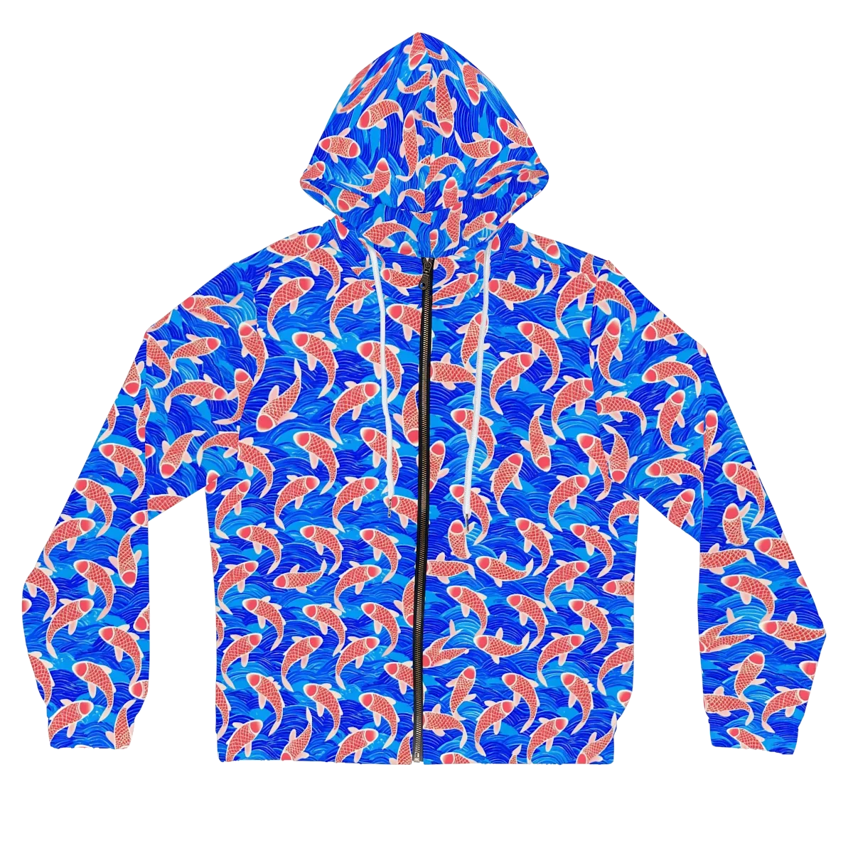 Cobalt Current on Women's Full-Zip Hoodie — Front