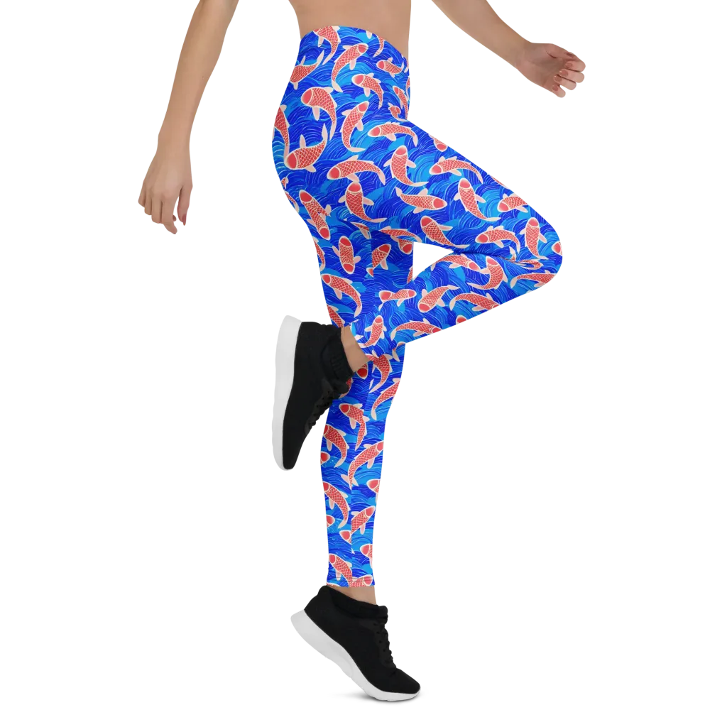 Cobalt Current on Leggings — Right
