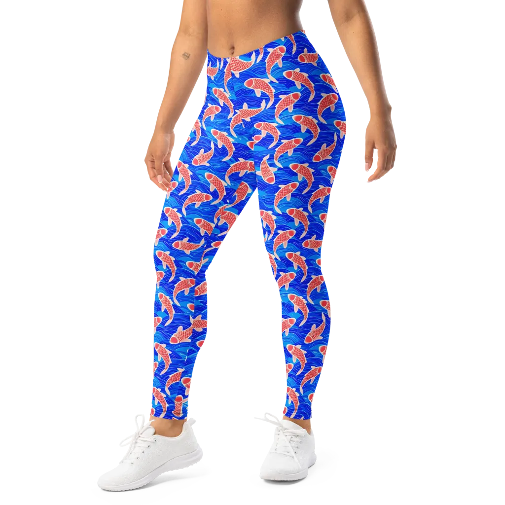Cobalt Current on Leggings — Left Front