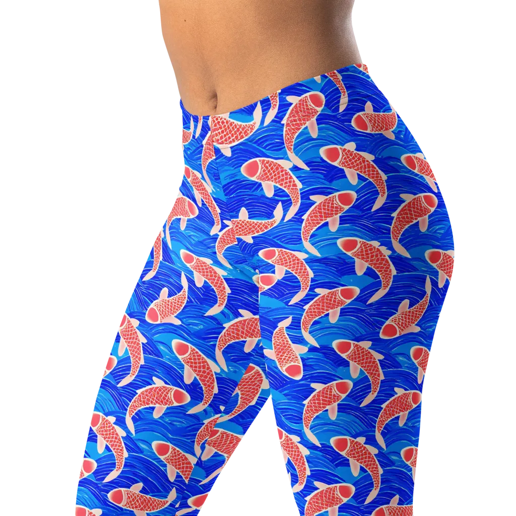 Cobalt Current on Leggings — Left Front