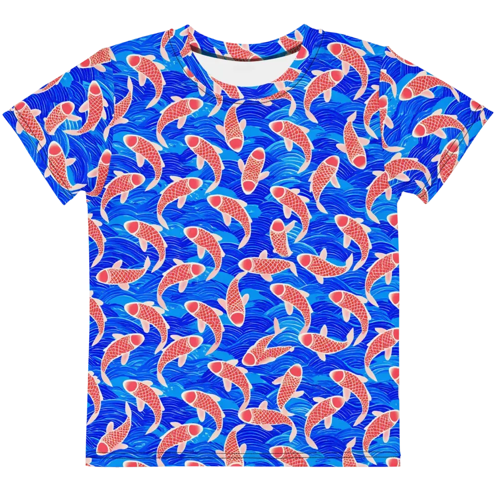 Cobalt Current on Kids Crew Neck T-Shirt — Front
