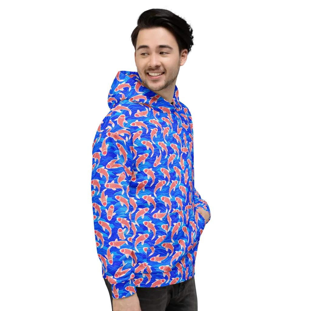 Cobalt Current on Hoodie — Right