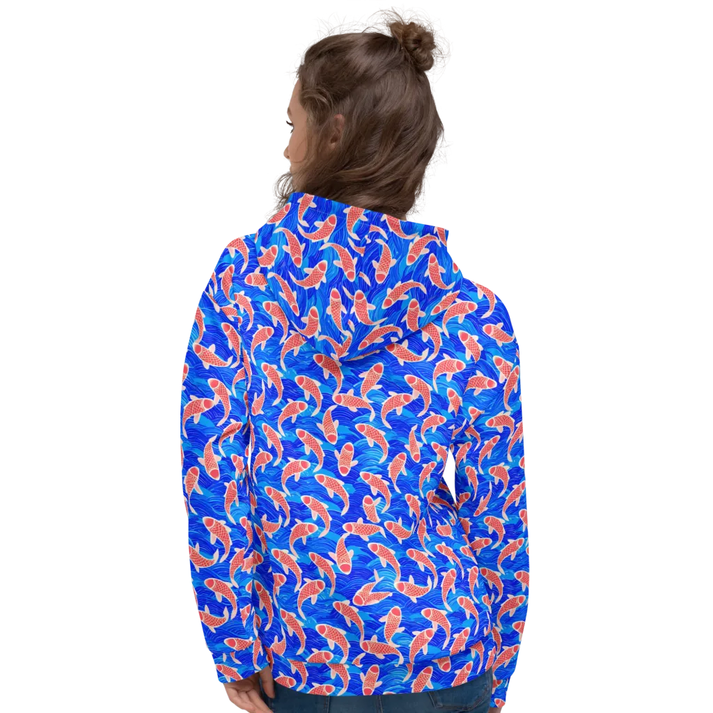 Cobalt Current on Hoodie — Back