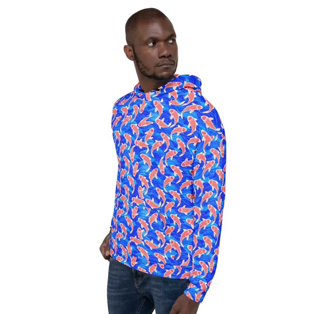 Cobalt Current on Hoodie — Left