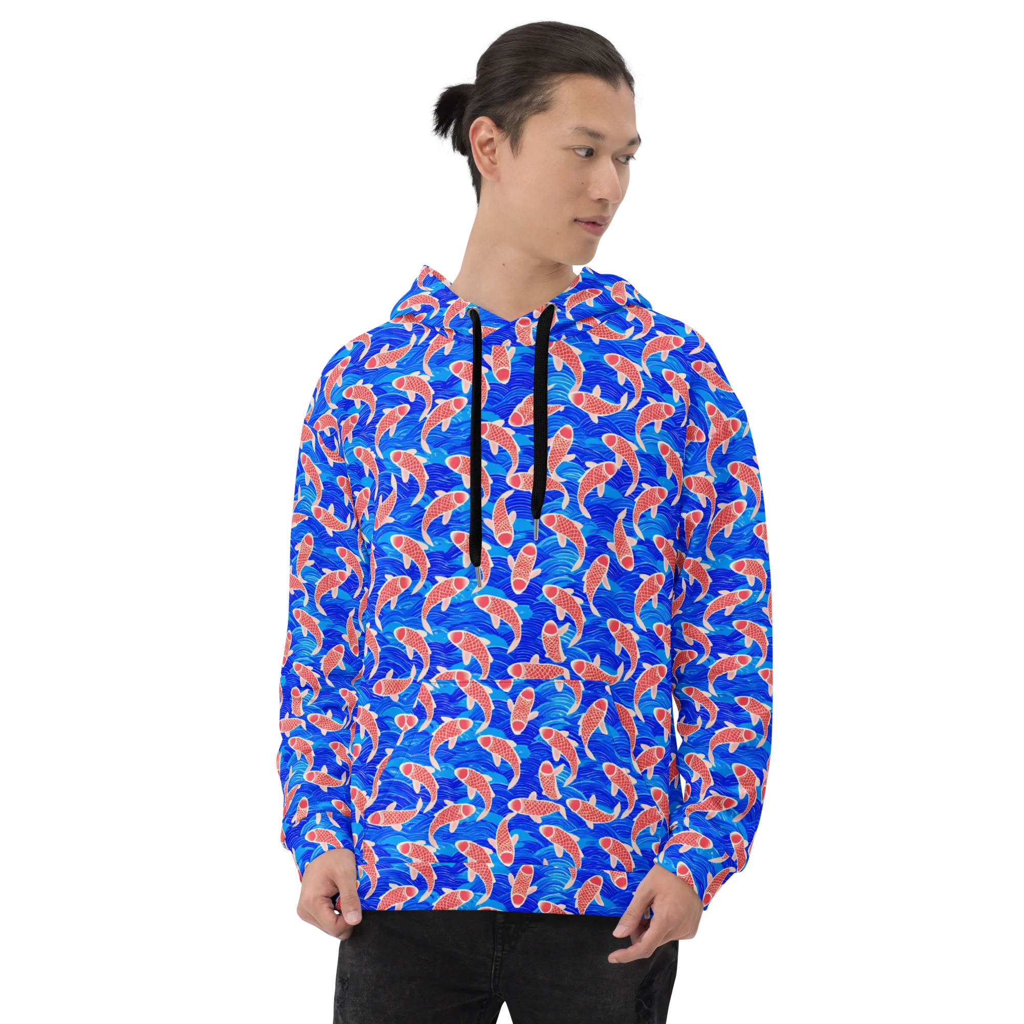 Cobalt Current on Hoodie — Front