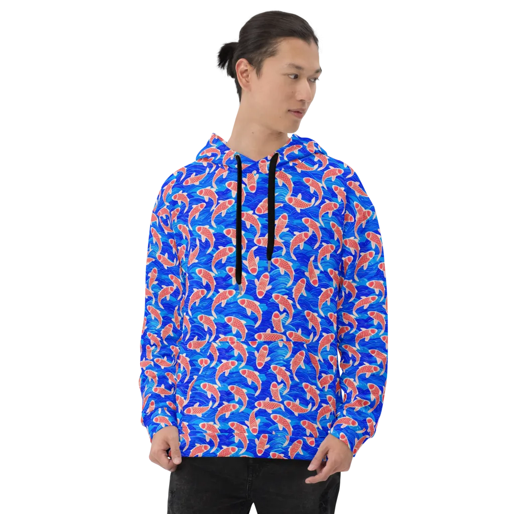 Cobalt Current on Hoodie — Front
