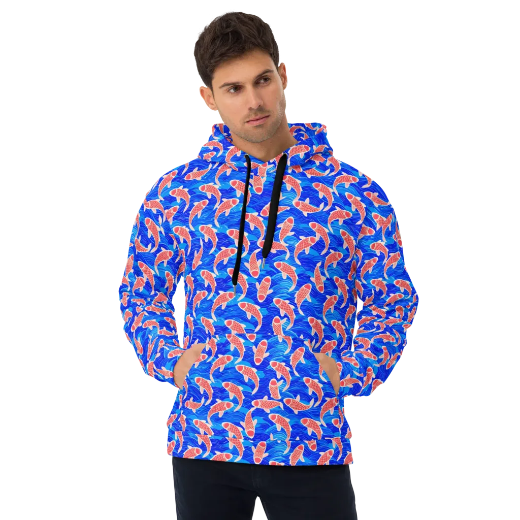 Cobalt Current on Hoodie — Front