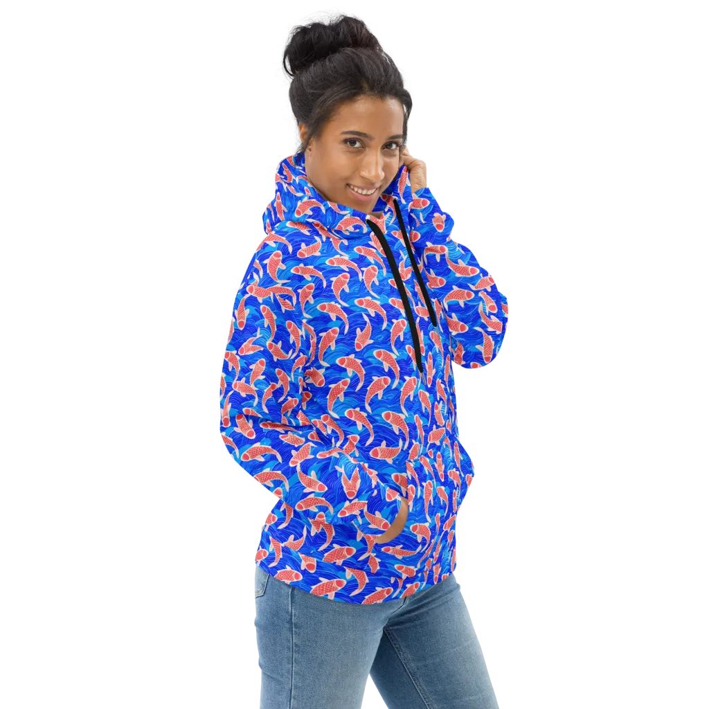 Cobalt Current on Hoodie — Right