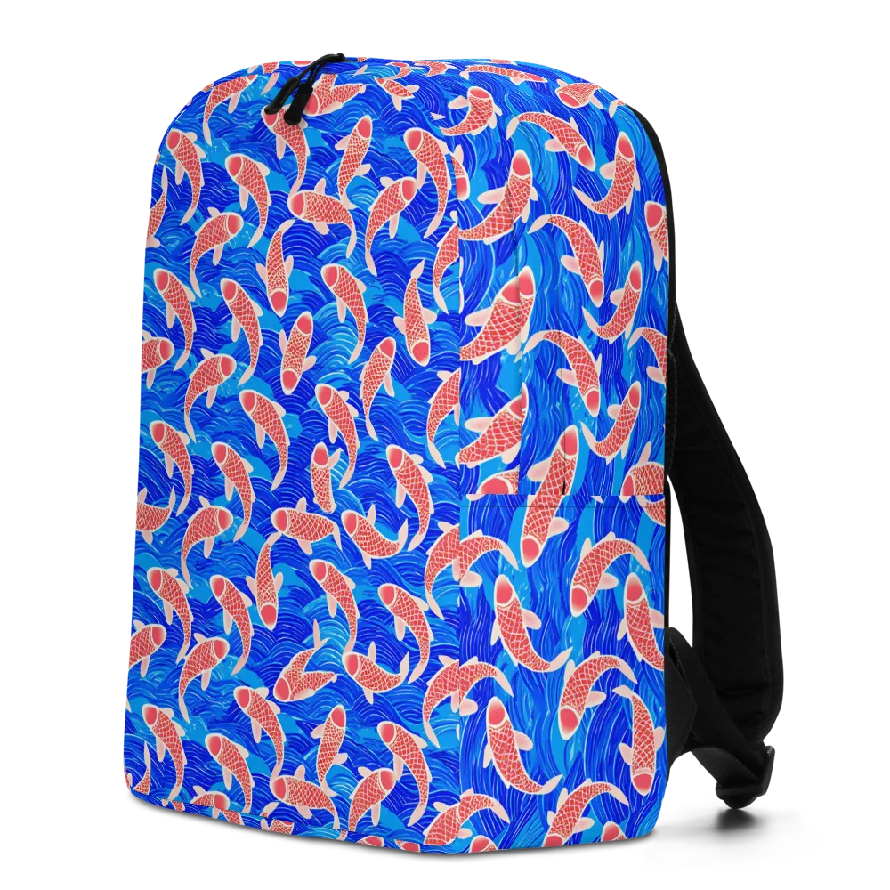 Cobalt Current on Minimalist Backpack — Left
