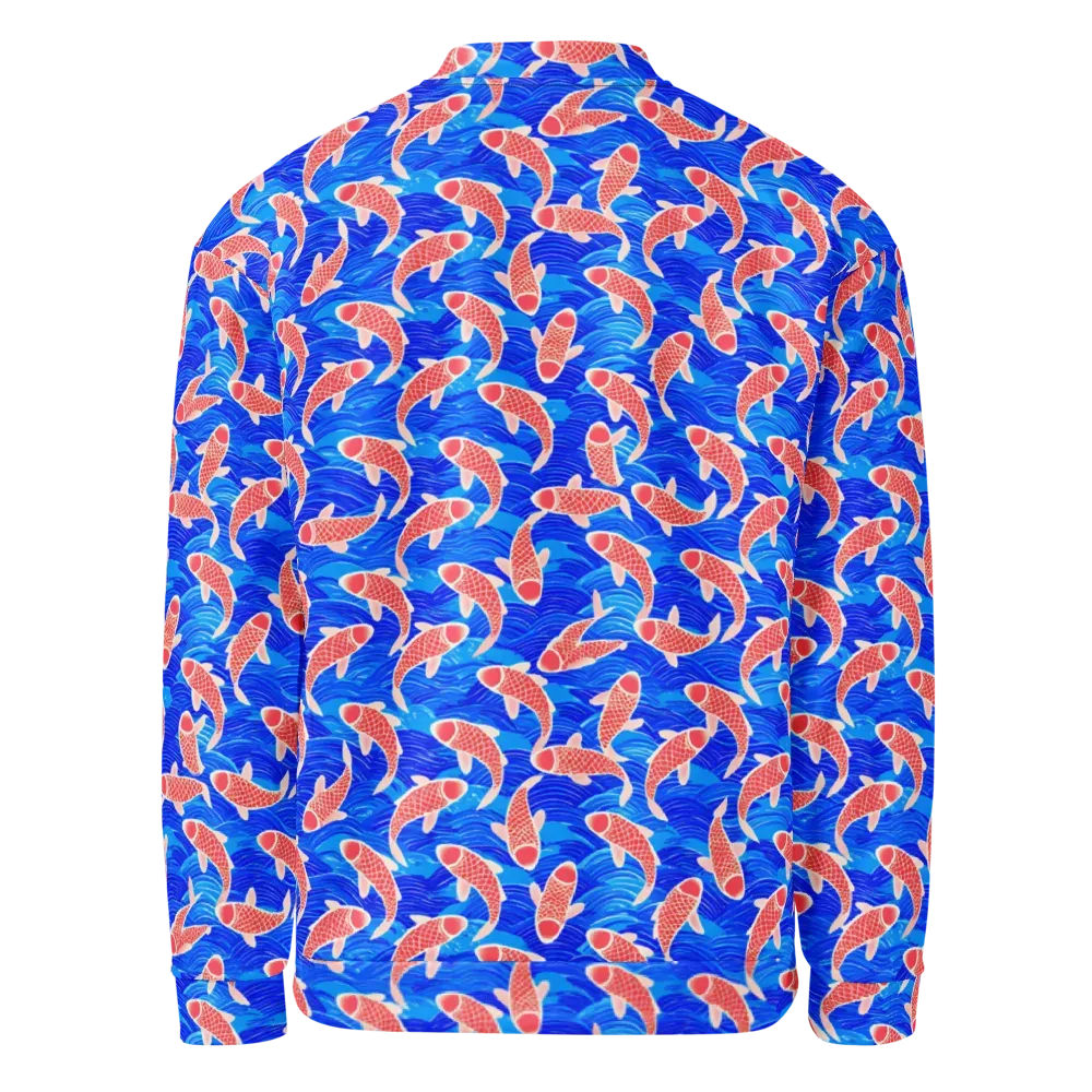 Cobalt Current on Bomber Jacket — Back
