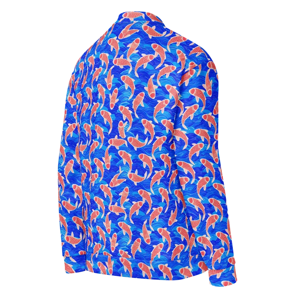 Cobalt Current on Bomber Jacket — Right Back