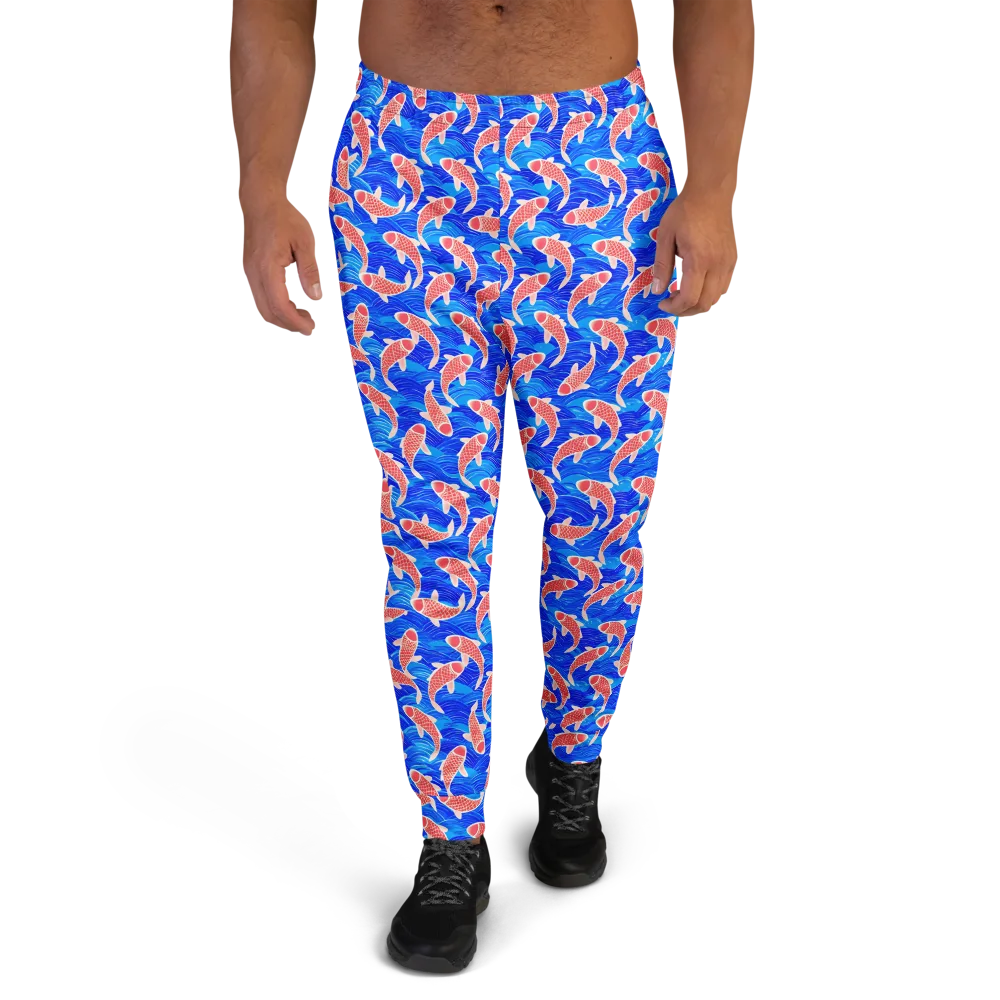 Cobalt Current on Men's Joggers — Front