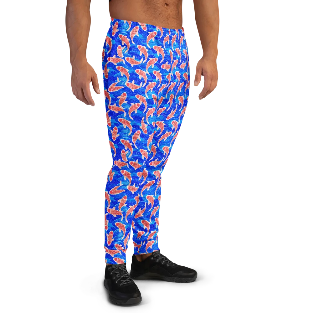 Cobalt Current on Men's Joggers — Right
