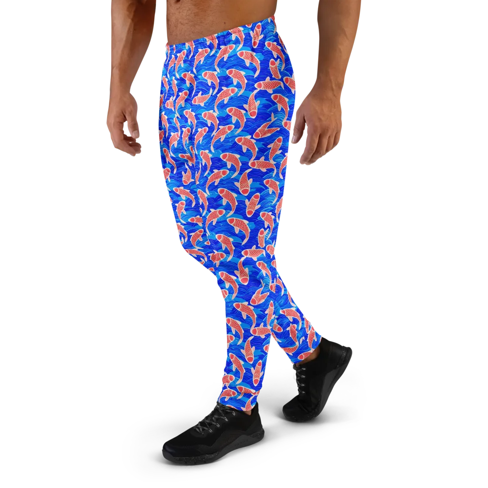 Cobalt Current on Men's Joggers — Left