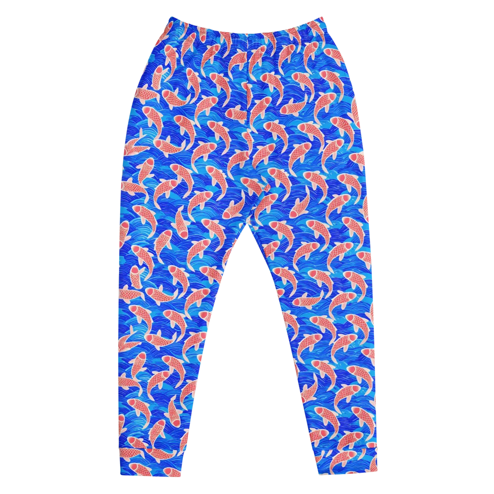 Cobalt Current on Men's Joggers — Front