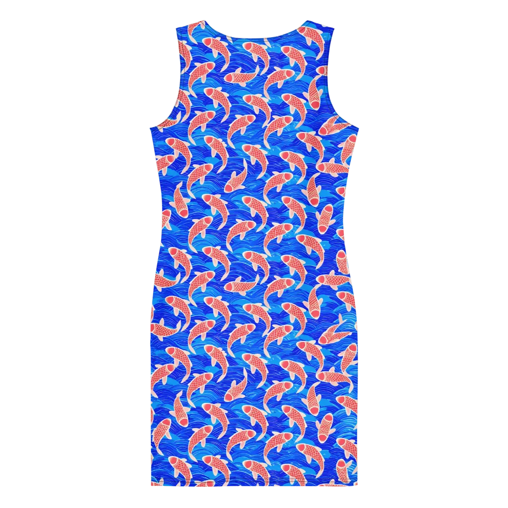 Cobalt Current on Bodycon Dress — Back