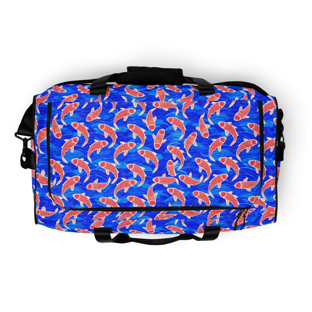Cobalt Current on Duffle Bag — Top