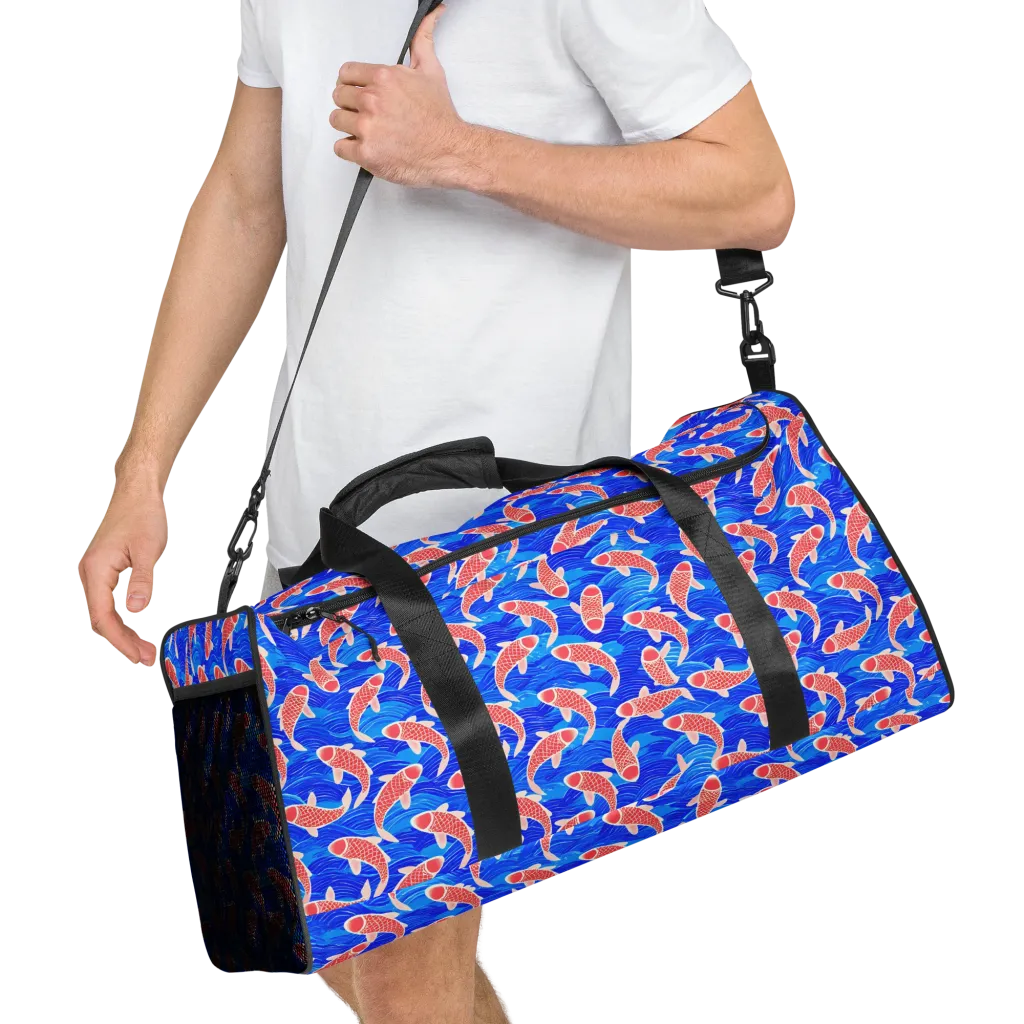 Cobalt Current on Duffle Bag — Right Front