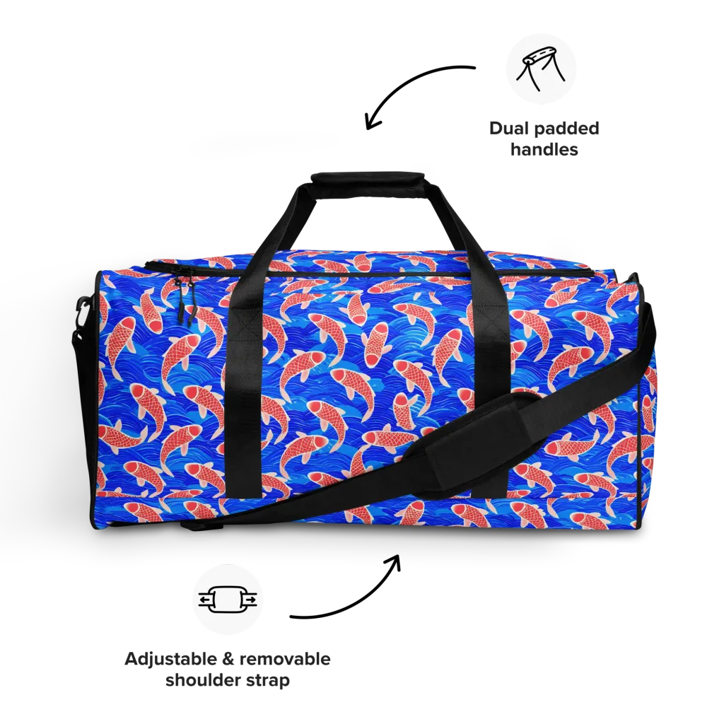 Cobalt Current on Duffle Bag — Front