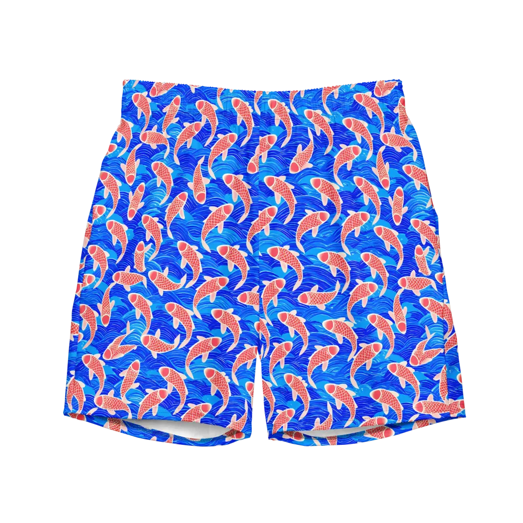 Cobalt Current on Swim Trunks — Front